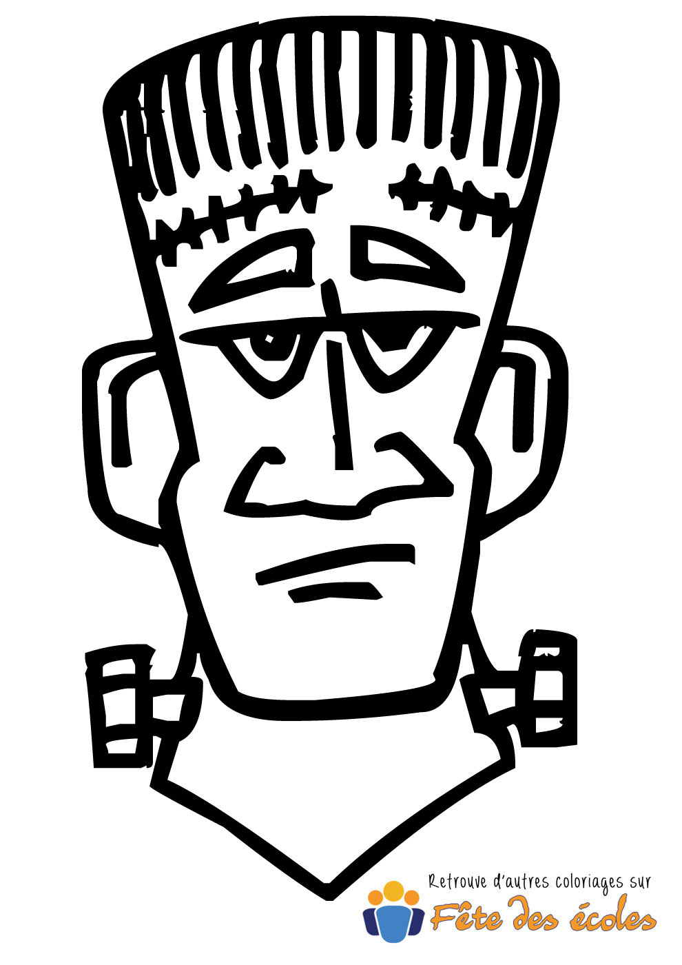 Portrait de Frankenstein pour Halloween