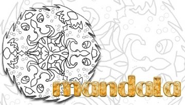 Coloriage Mandala avec une Tête
