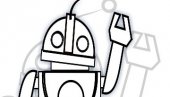 vignette d'un robot qui dit bonjour